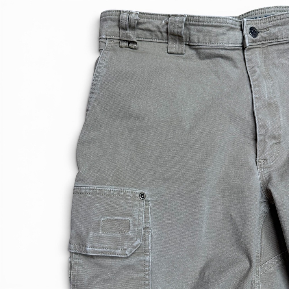 Duluth Trading Cargo Shorts 40 Canvas Flex Fire Hose Stretch Workwear Carpenter - Picture 10 of 12